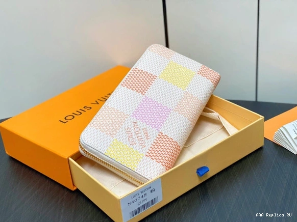 Aaa replica ru VUITTON LOUIS WALLET-19.5*10.5*2.5 ZIPPY cm 0708